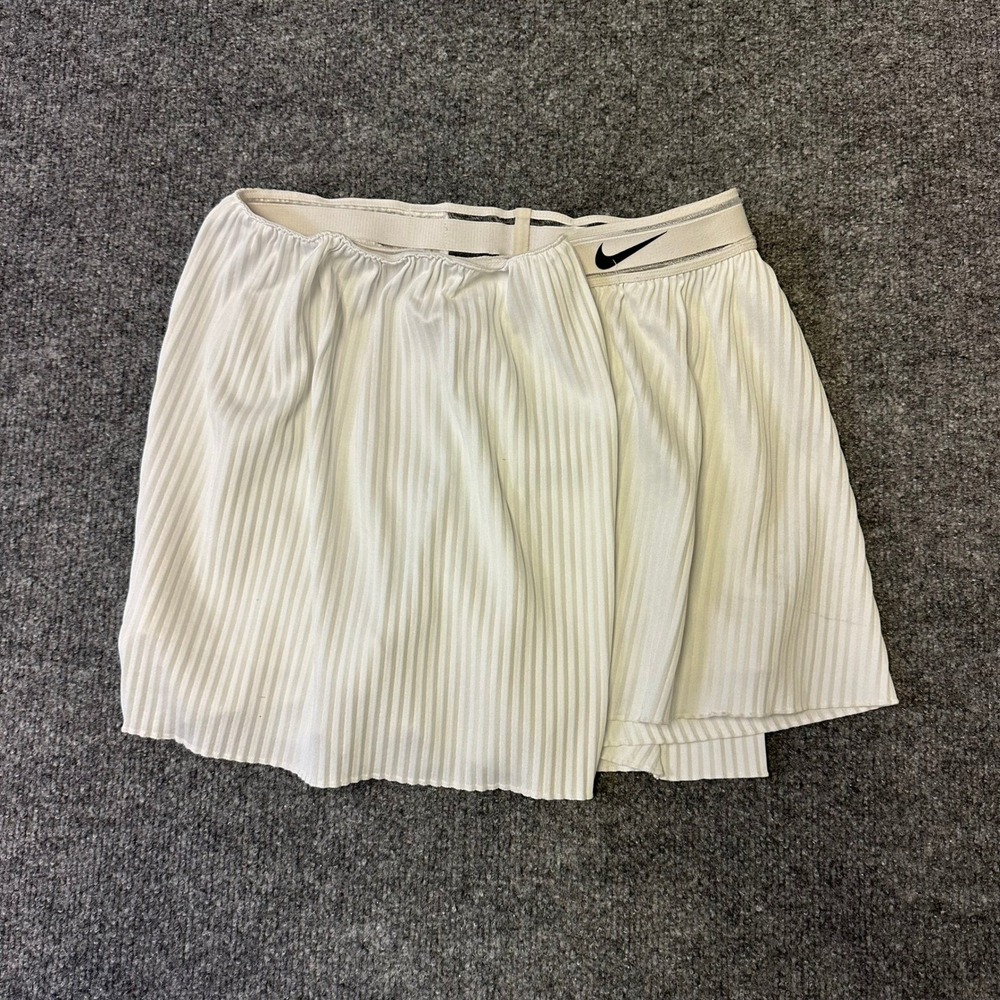 Nike Skort Womens Size S White Pleated Dri-Fit Athletic Tennis Skirt 60239